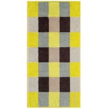 JOOP! Saunabadematte „Plaza Squares“ 1632 – Limone 55 (80 × 200 cm)