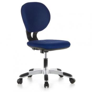 Blauer Netzstoff-Kinderstuhl Hjh Office 670220 für den Schreibtisch