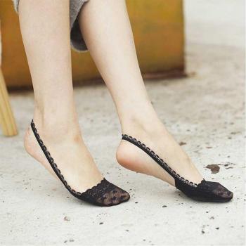 Women's High Heels Slingback Toe Socks