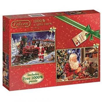 Puzzles Duo Falcon – 1000 pièces – Préparés pour Noël