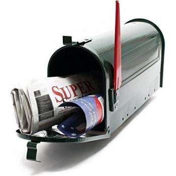 Buzón Postal Verde Americano con Accesorios