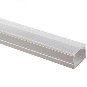 Perfil de Aluminio de Superficie para Tiras LED 16 mm con Tapa