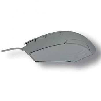 Mouse Infrarrojos 3 Botones USB Blanco Cableado 1600 dpi con Ruedas con Freno