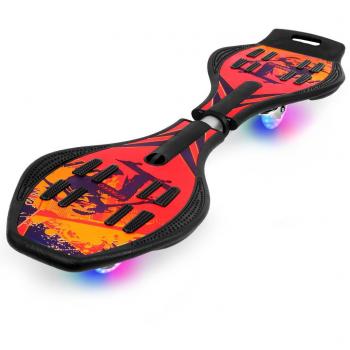 Enkeeo Streetsurfing‑Board Rot – LED Rollertasche