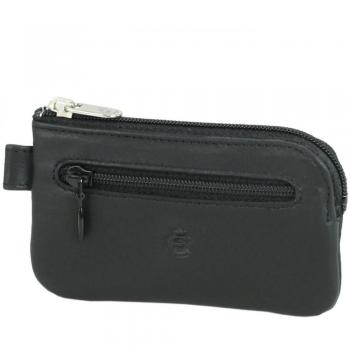 Esquire Schlüsseltasche – Logo‑Design 10,5 cm Leder