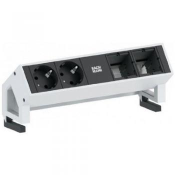 Desk‑Power 2B – multiprise de bureau Bachmann – RAL9010