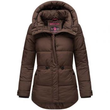 Marikoo Winterjacke Akumaa mit Kapuze und Steppdesign