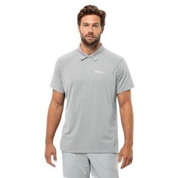Jack Wolfskin Camiseta de Manga Corta Montañera Hombre Blanco (L)