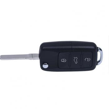 3 Button Flip FOB Shell for VW Beetle, Bora, Golf, Passat & Skoda