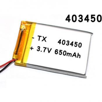 Rechargeable 3.7V 650mAh Battery for MP4 Players and Toys