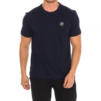 Men's Plein Sport Bold Side Logo Navy Blue T-Shirt