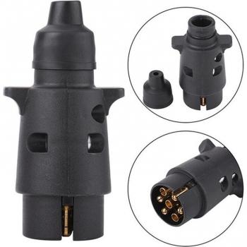 7-Way Round Plug for 12V Trailers