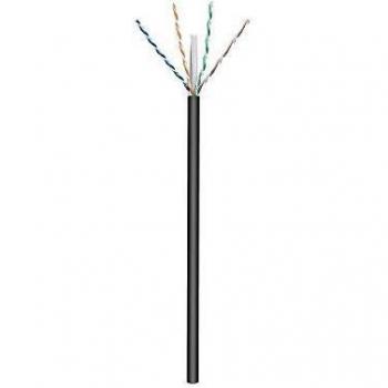 Goobay 77625 CAT 6 Outdoor Netzwerkkabel, U/UTP, Schwarz, CU, AWG 24/1 (Solid), PE