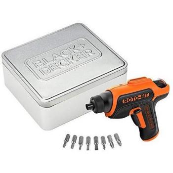 Black+Decker CS36BST-QW Atornillador portátil de 3.6 V con almacenamiento para puntas