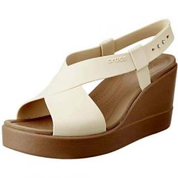 CROCS Brooklyn High Wedge W, Chanclas de Comodidad Mujer, Multicolor