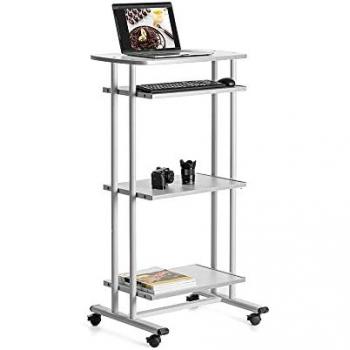 Mesa de Computadora Rústica y Moderna