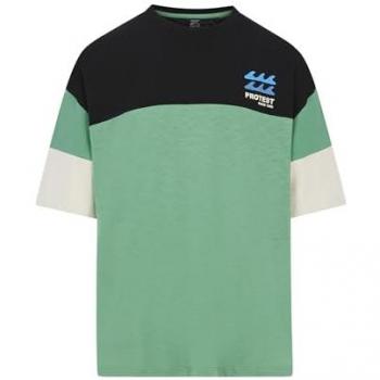 Men’s Protest Duel Cactus Green Short Sleeve Top – Size M