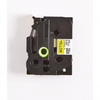 Brother P-touch Flexi-Schriftband TZE-FX651 24 mm, gelb-schwarz