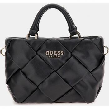 Bolso de mano Guess Zaina trenzado en negro