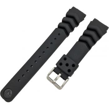 Correa de goma para reloj negra