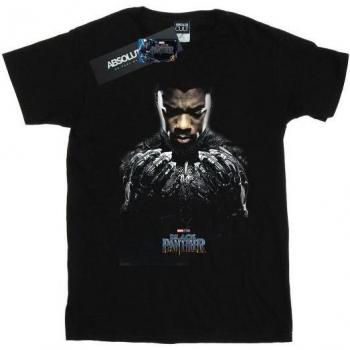 T-shirt Marvel Black Panther T'Challa Poster in cotone