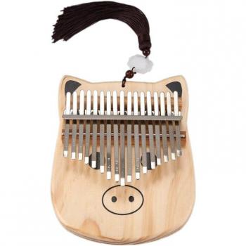Handfinger‑Mbira 17‑Ton – Mini‑Kalimba mit Melodiehammer