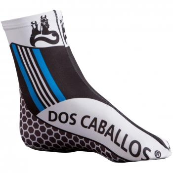 Men’s Triple Color Shoe Guard – White, Black, Blue – Large – Dos Caballos