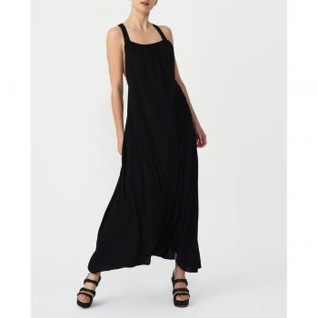 Estilo urbano: Cuplé Maxivestido Ibiza popelín negro para mujer
