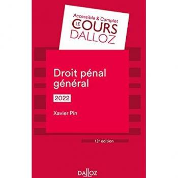 Droit pénal général 2022
