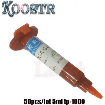 TP‑1000 LOCA UV‑Klebstoff (klar) – 5 ml, 50 Stück – Glas‑Objektiv‑Fix für iPhone/Samsung