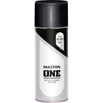 Maston One Gloss Black Aerosol Paint