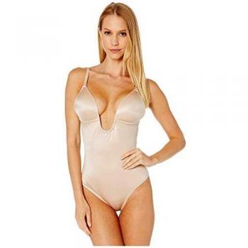 Spanx Body Moldeador para Mujer, Escote en U, Champagne Beige, Talla S