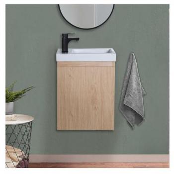 Lavabo Lisa en Negro con Grifo Negro