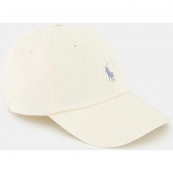 Casquette Polo Ralph Lauren en tissu neutre, couleur crème – unisexe