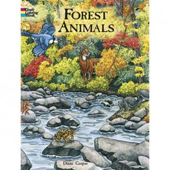 Forest Animals Coloring Book, by Dianne Gaspas