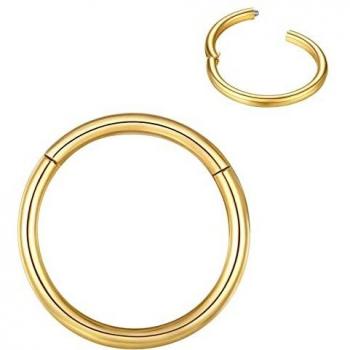BLES MY LOVE 12 mm Gold‑Hoop für Conch, Daith & Helix Piercings