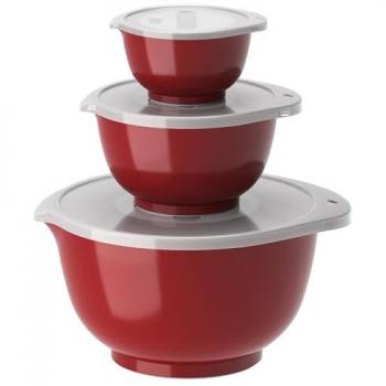 ROSTI 6-teiliges Schüssel Set Margrethe Rot