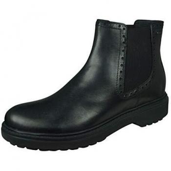 Geox D ASHEELY NP ABX B, Botas de Mujer, Estilo Chelsea, Color Negro