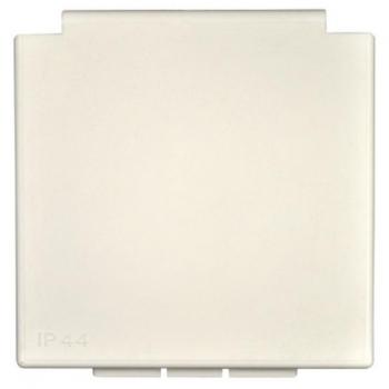 Reinweißer Ersatzdeckel für CEE Einspeisungssteckdose 10x10x0,8cm