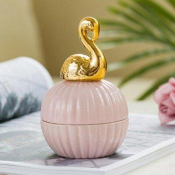 Luxury Gold Accented Marble Dessert Plate