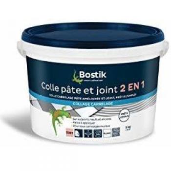 Colle joint Bostik 2-en-1 5kg blanc