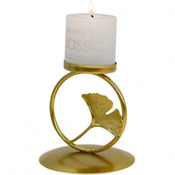 Ginkgo Leaf Candlestick Decor