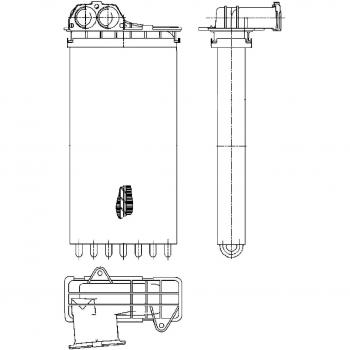 Behr 315-561 8FH 351 Hella Premium Interior Heat Exchanger