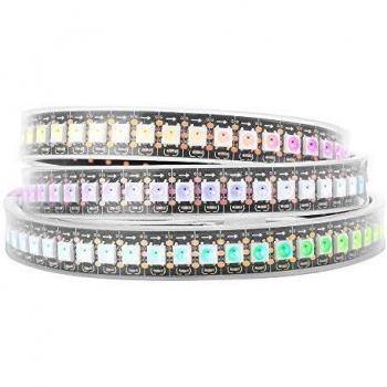 Schwarzer 1 m BTF-LIGHTING WS2812B LED-Streifen – 144 Pixel – IP67 – PCB