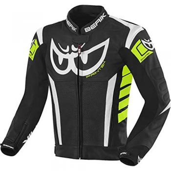 Berik Zakura Giacca in Pelle per Moto 56 Nero