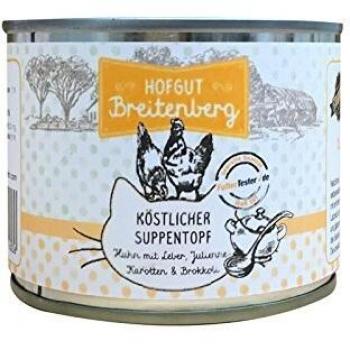 Hofgut Breitenberg Cat köstlicher Suppentopf Huhn 180g