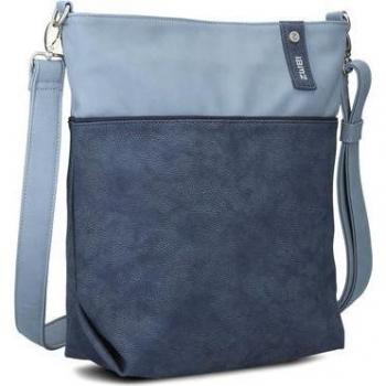Jana J12 Schultertasche 33 cm nubuk-blau