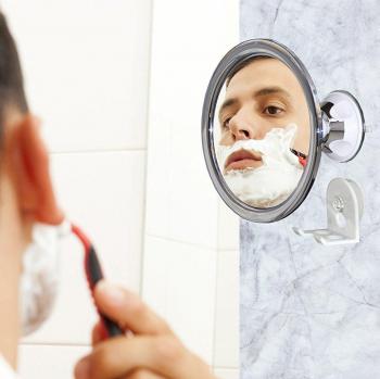 Miroir rond anti-buée pour douche 173mm