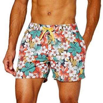 Hawaiian Short für Männer – CMP 30R9047, Farbe: Antracite-Mandarin-Neptune (54)