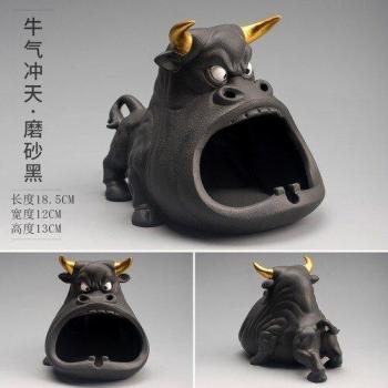 Large Capacity Cartoon Cow Ashtray